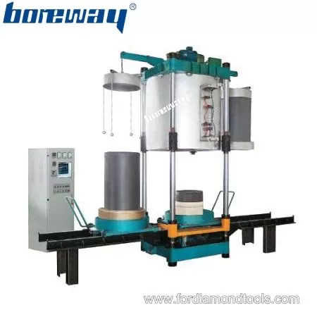 Bell jar type controlled atmosphere sintering hot pressing furnace