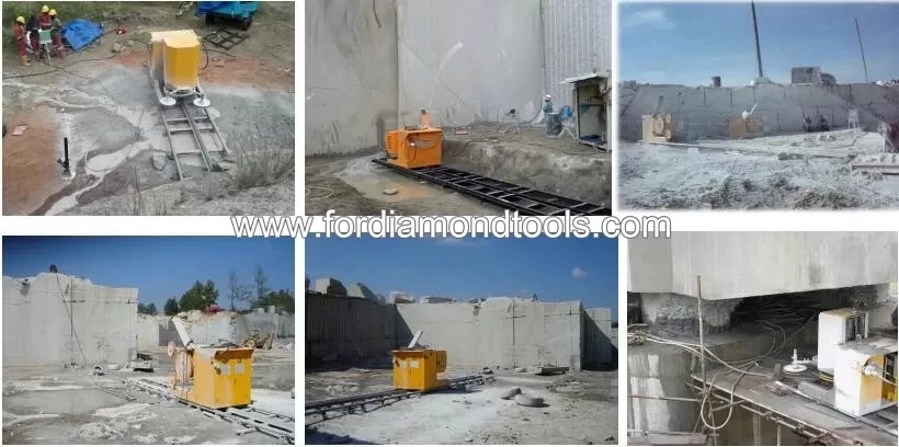 Diamod wire saw machine for stone cutting Granite and marble quarry usage -2