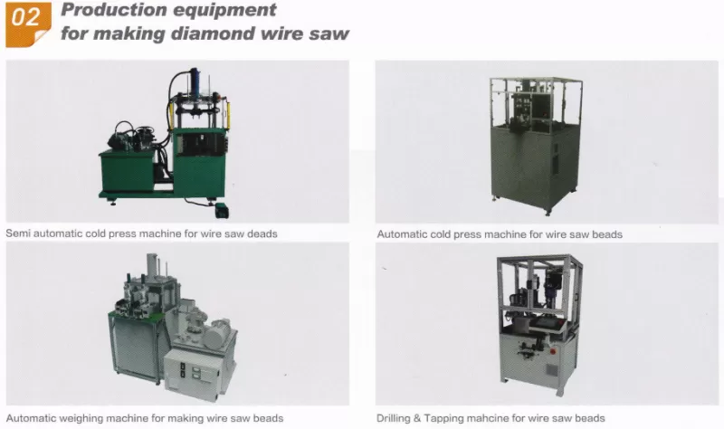 cold press machine drilling tapping machine for wire saw beads