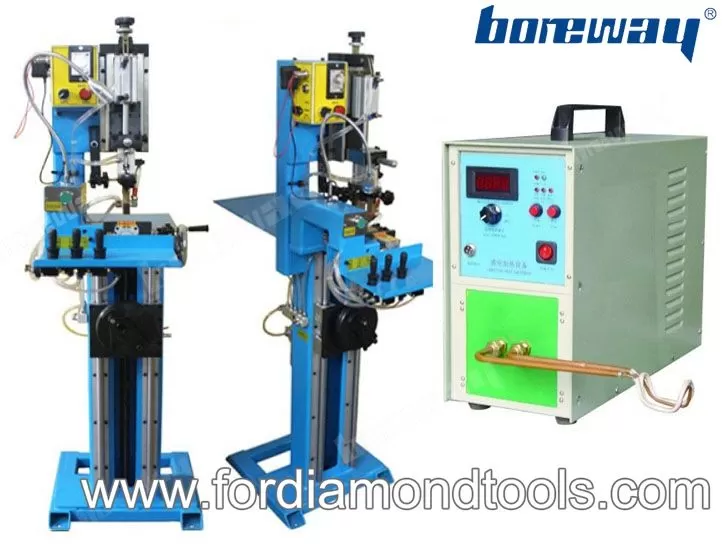 Welding rack for diamond saw blade induction heating machine