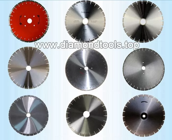 Diamond saw blade for cutting granite